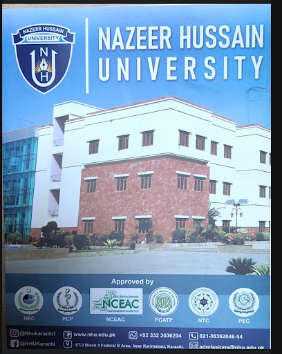 Nazeer Hussain University logo